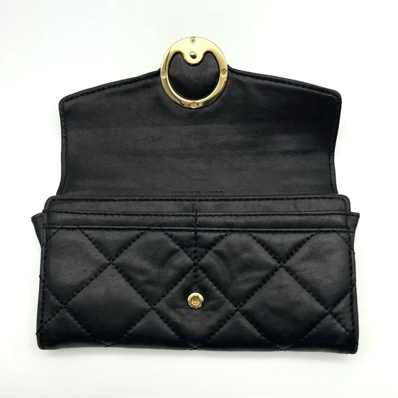 ❌SOLD MICHAEL Michael Kors Fulton Quilted Leather Wallet Black - Picture 7 of 12